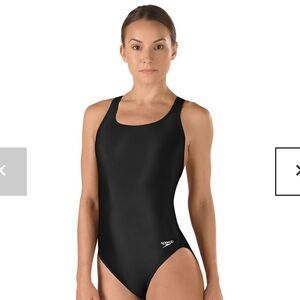 NWT Women's Solid Super Proback One Piece Black 6/32